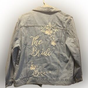 “The Bride” Embroidered Denim Jacket with Floral Design Size L/G
DB STUDIO